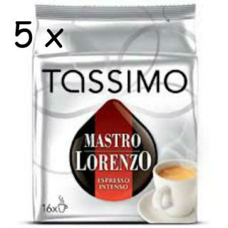 Tassimo Mastro Lorenzo Espresso Intenso   Pack of 5 (80 t disc