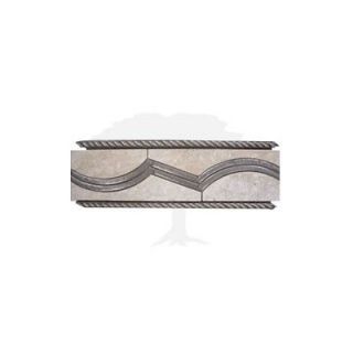 Interceramic Montreaux 4 x 12 Ceramic Border Tile in Gris/Nickel