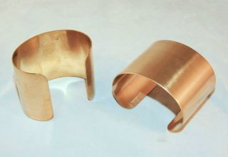 Brass Bracelet Cuff Blanks For Jewelry Making 2 inch Pkg Of 2