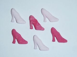 12 x Edible Cupcake Toppers   High Heel Shoes   Cake Decoration