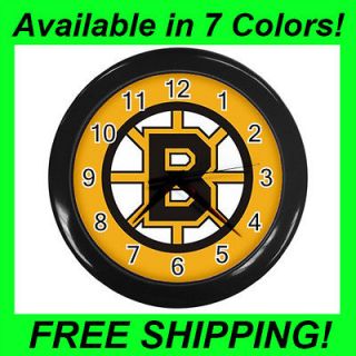 Boston Bruins Hockey   Wall Clock (Choose from 7 Colors)  PP1055