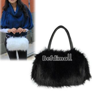 Winter Mini Lovely Fur Leather Handbag Shoulder Bag BE0D 