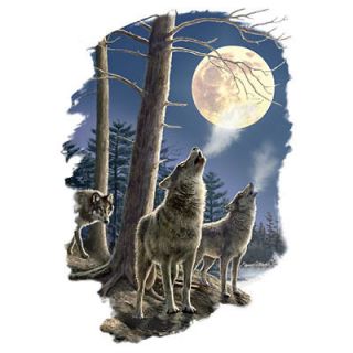 Long Distance Call T Shirt You Choose Style, Size, Color Wildlife Wolf