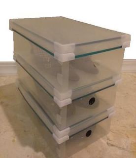 Clear Plastic Shoe Storage Boxes Container Organizer for Woman shoes