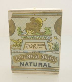 Antique Schinasi Bros. Litho Cigarette Box Cardboard