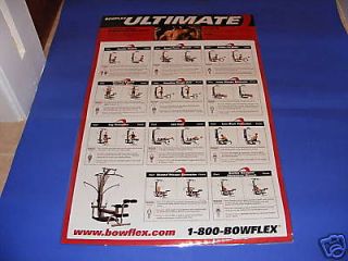 NEW BOWFLEX LAMINATED ULTIMATE POSTER/ I SHIP FAST