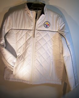 Pittsburgh Steelers Ladies White g iii Jacket Coat Womens Touch XXL