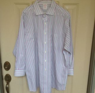 Brooks Brothers Dress Shirt, 17.5/33, Excellent Condition, Purple