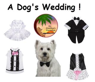 WEDDING APPAREL for DOGS   High Quality Formal Wear  in