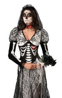 Dead Day Lady Skeleton Bride Deluxe Halloween Costume