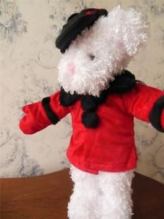 Fits Build A Bear   Red Velvet Coat   Hat and Gloves Set   MARK DOWN