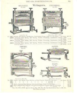 1902 Empire Daisy Wringer Washer Antique Catalog Ad