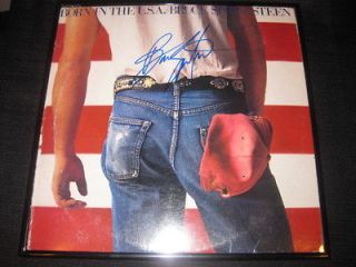 BRUCE SPRINGSTEEN Born In The USA Auto SIGNED Framed Record Album JSA