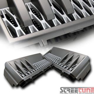 SILVER/GREY MESH FRONT SIDE FENDER INTAKE VENT GRILL GRILLE 03 11 12