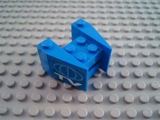 LEGO Blue 3x4 Decorated TV Wedge