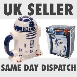 Brand new R2 D2 Mug with lid cup licensed genuine official Star Wars