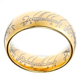 Of The Tungsten Carbide Rings One Ring Style Gold LOTR Mens Jewelry