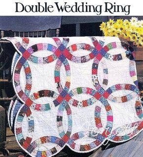 Double Wedding Ring Quilt, Circles & Curves quilt sewing pattern