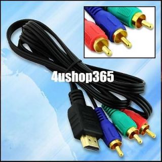 HDMI HDTV To 3 RCA Converter Adapter Cable For Audio AV TV