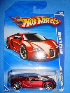 Hot Wheels Bugatti Veyron Red  Exclusive Package 2010 (New