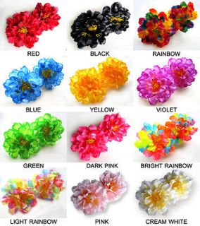 Silk Peony Flower Heads 4 Wholesale lots for Wedding Hair Clip