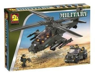Building Blocks Apache Helicopter OXFORD OM3310 / Lego Style