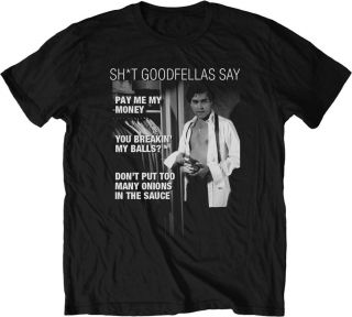 NEW Men Adult Size The Goodfellas Classic Movie Quotes Vintage Look T