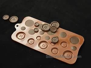 BUTTONS   chocolate collection silicone mould (also use for gump