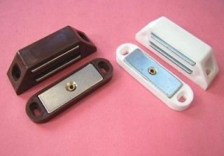 2x MAGNETIC Catch.WHITE BROWNCaravan/mobile home/cabinet STRONG 6kg