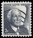 1968 2c Frank Lloyd Wright Scott 1280 Mint F/VF NH