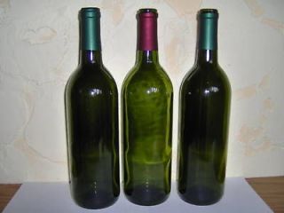 Lot of (24) empty WINE BOTTLES Green   Bordeaux