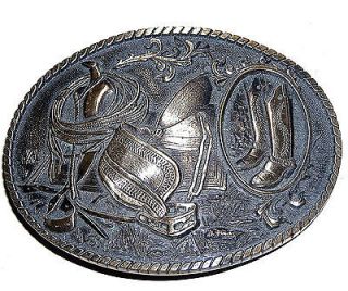 Vintage Western / Cowboy Mens Belt Buckle by Montana Silversmith