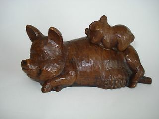 Red Mill MFG Vintage PIG with riding piglet  Rare  Reproduction