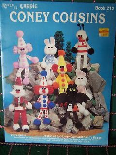 18 Vintage Cone Dolls Patterns Coney Cousins Book 212 Styrofoam