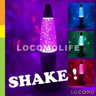 MOTION ACTIVATED Color Changing LED Glitter Lava Lamp