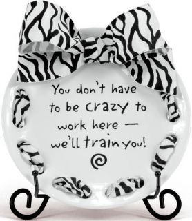 FUNNY WELL TRAIN YOU SENTIMENT RIBBON PLATE