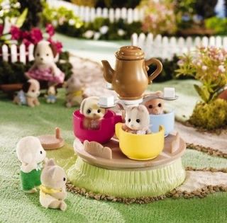 Calico Critters Baby Playground Tea Cup Ride Set ~NEW~