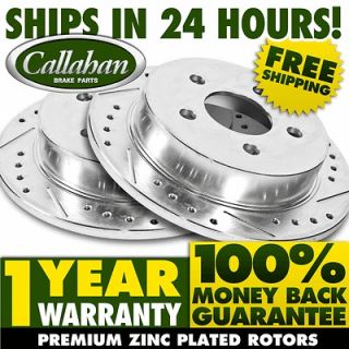 REAR] Premium Callahan Performance Drilled Slotted SPORT Balanced