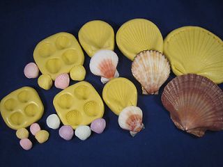 Shells Silicone Molds Gumpaste Fondant Cake Chocolate #39 many sizes