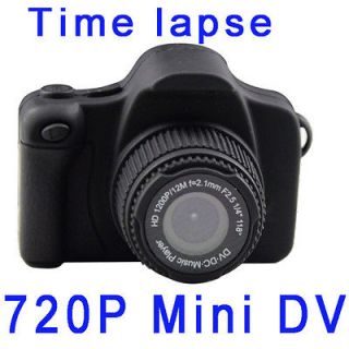 HD 720P Mini DV Tiny Camera with Time Lapse Recorder  Player Motion
