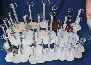 Huge Lot of 44 Adjustable Clamp Waist Doll Display Stands Assorted