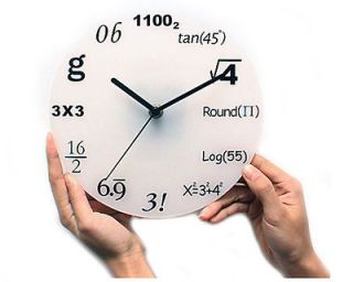 SQUARE ROOT Wall Clock math teacher calculator new gift