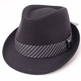 New Mens fedora style hat cap city hunter black summer winter Suit