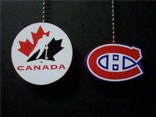MONTREAL CANADIANS HOCKEY CEILING FAN PULL PULLS