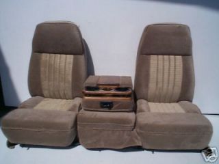 73 87 CHEVY/GMC 40/20/40 TAN CLOTH BUCKET SEATS