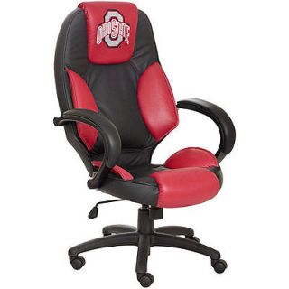 NCAA Logo Leather Office Chair