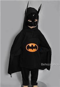 HALLOWEEN Party Batman Hero Kid Cosplay Costume SZ 3 4T