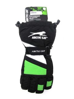 Arctic Cat 2013 Mens Backcountry Snowmobile Gloves   Green / Black