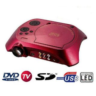 Home Theater DVD Projector DVD/RMVB (MP5)/TV/GAME/USB/SD/MMC/AV IN&OUT