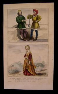 Pierre Cardinal Troubadour 1838 hand color costume